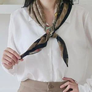 [애슬릿] 롱 스카프 정사각 가을 봄 겨울 목 간절기 대형 머플러 국내생산