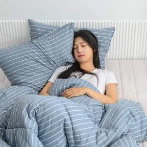 [골드스마일]마틸다 스트라이프 안티더스트 이불패드세트 3컬러 Q