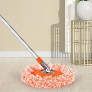 고품질 3단 원형 회전 셔닐 막대 걸레 거실밀대 애완견털 (WE43EE2)