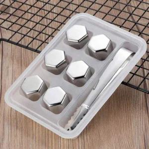 [골드스마일]스텐 얼음 아이스큐브 세척가능 6p