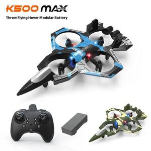 K500max 전투기 쿼드콥터 드론 롤링 스턴트 조명 RC 비행기 (카메라 없음, 가능)