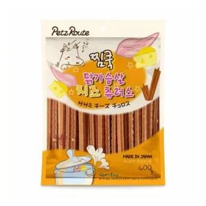 [골드스마일]찜쿡 닭가슴살 치즈 츄러스 400g 강아지 소프트 간식