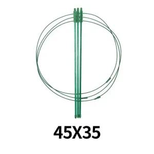 고품질 원형 울타리 식물 지지대 45 x 35 화초 꽃 (WE51B52)