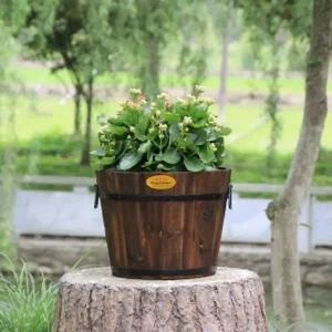 [골드스마일]홈가든빈티지원목화분커버인테리어화분가리개
