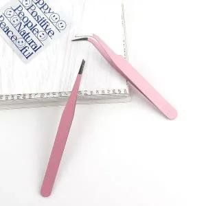 다꾸용 핑크 핀셋 세트 다꾸용핀셋 ㄱ자핀셋 핀셋세트