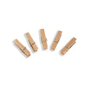 미니 나무집게 5개입 나무집게 폴라로이드집게 엽서집