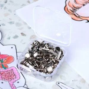 실버 고정용핀 종이고정 할핀대용량 인형관절