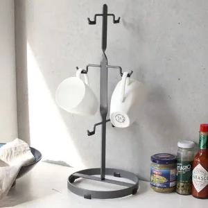 [콩심팥심]3단 커피컵 머그컵 걸이 찻잔 철재 거치대 컵건조대 싱크대정리대