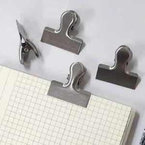 무광 메탈 집게 소형 실버 사무용집게 메모집게 인테