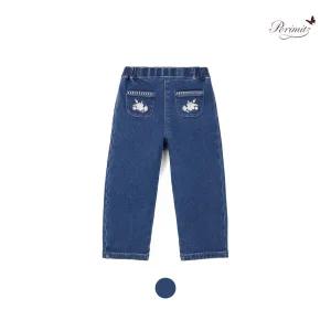 [레노마키즈]페리미츠 여아 자수 통일자 데님팬츠 유아 초등학생 기모청바지 P2542Q251_1 CJ