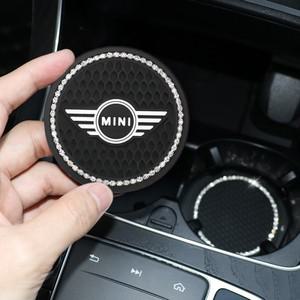 2Pcs 자동차 컵 받침 워터 미니 쿠퍼 R52 R53 R56 R57 JCW F54 F55 F56 F60 R50 R58 R60 방수 액세서리 용