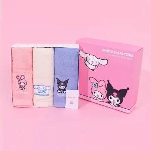 산리오 자수 세면타올 3매입 세트 1호