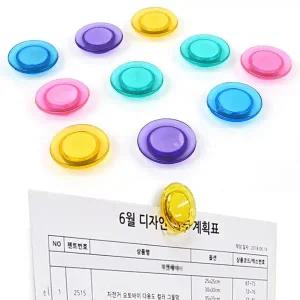 원형 자석 반투명 중 냉장고 메모판 보드 칠판 게시판