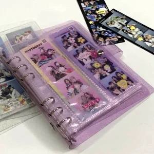 네컷 포토북 앨범 퍼플 4x6 사진 바인더