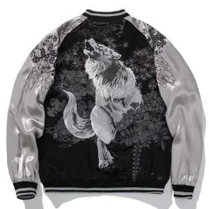 늑대 자수 점퍼 양면 항공점퍼 리버시블 요코스카 양면