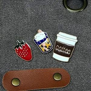 [골드스마일]앞치마 인기 카페 포인트 브로치 감성 커피