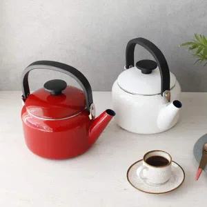 [콩심팥심]2L 예쁜 법랑 주전자 집들이 선물 손잡이 물주전자 2L주전자