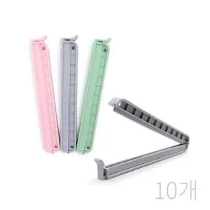 시리얼 스내지 밀봉 과자 클립 파워 봉지 165mm 대3P 봉지클립 밀봉클립 밀봉집게 봉지집게 주방정리