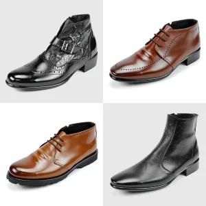 남성 부츠 앵클 정장 앵글 방한화 남자 겨울 방한 구두 털 기모 가을 겨울용 반부츠 소가죽 양가죽 수제화