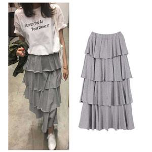 [민트위니]컷팅캉캉 롱치마 후레아 프릴