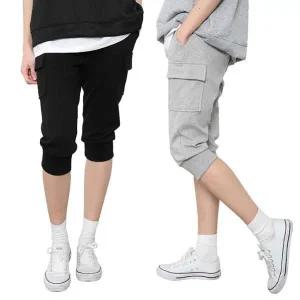 [하프클럽/]여성반바지 베이직건빵7부팬츠 남녀공용 7부 홈웨어 운동복 츄