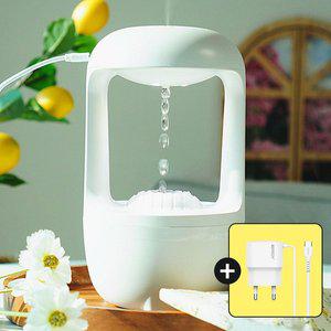 [베러댄] 무중력가습기 물방울 고양이  사무실 탁상용 미니가습기 초음파 통세척(충전기증정)