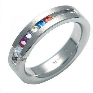 [타티아스]T-285 DIA 다이아몬드 티타늄 반지, 이니셜 무료, 무료배송, 맞춤제작, 평생 A/S