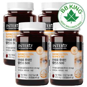 비비킹 인테로 루테인 눈건강영양제 초등학생 중학생 온가족 눈에좋은루테인 빌베리 추출물 12개월분
