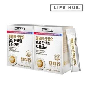 라이프허브 패밀리 산양유 초유 단백질 유산균 2세트(2g x 60포) 2개월분
