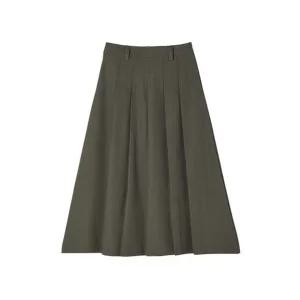 [갤러리아] (24 F/W)   슬림 턱주름 롱 스커트 AQ3WS824