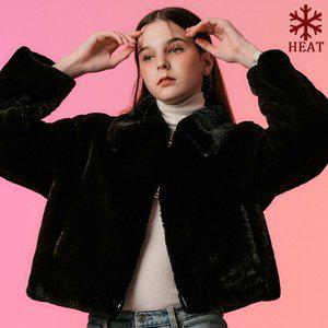 [KOLEAT][밍크 ver.] 크롭 투웨이 집업 무스탕 누빔 자켓 [Black] 비건 퍼 ver.