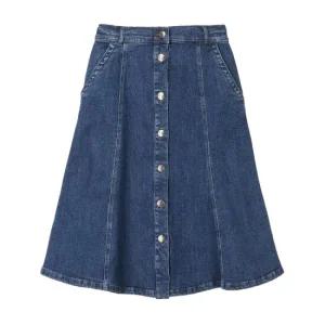 TAGME BLUE LINE 데님 플레어 스커트 3종 택1