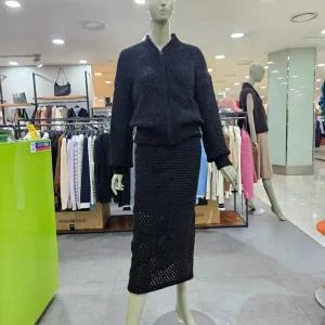 시슬리/애플아울렛/직수입 뜨개 집업 가디건 3F-143WM500G