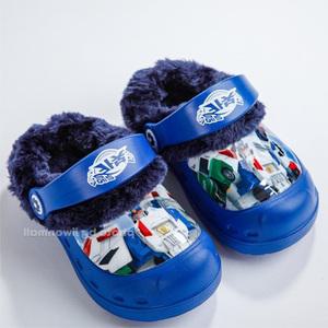 유치원 남아 헬로카봇 겨울 보온 방한신발 털샌들 어린이집 남아동