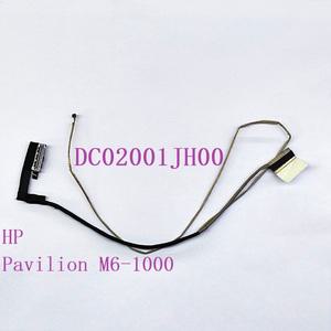 호환 hp Pavilion M6-1000 엔비 M6 노트북용 LCD LED 디스플레이 리본 비디오 스크린 카메라 P/N DC02001J