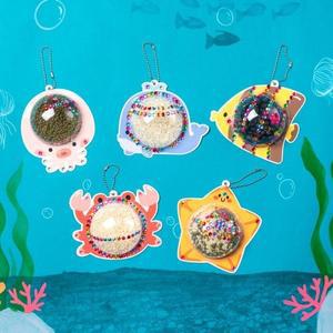 [JHQS8WCR_4B]악기만들기 5개세트 악기놀이 바닷속친구