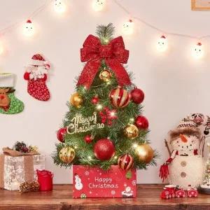 60cm 해피위시 뉴리얼 솔잎 혼합 트리풀세트 전구포함