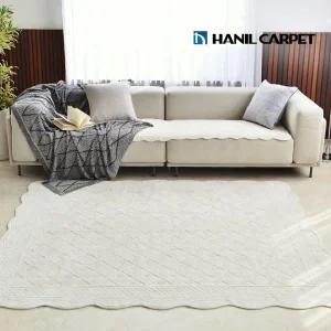 (99ZONE)[1+1] 모던퀼팅 극세사 워싱 카페트 스프레드 200x230