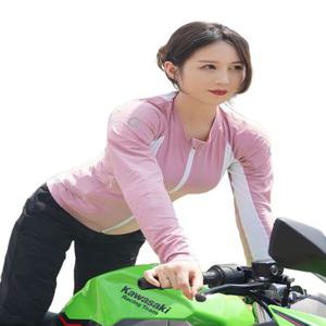 여름 오토바이자켓 여성용 핑크 메쉬 슬림핏 자켓