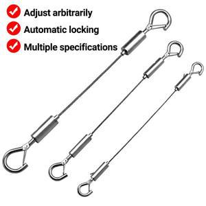 호환 조정  자동 와이어 로프 스프링  빨랫줄 그림 걸이솔루션 시스템 서스펜션 코드 스테인레스 스틸 케이