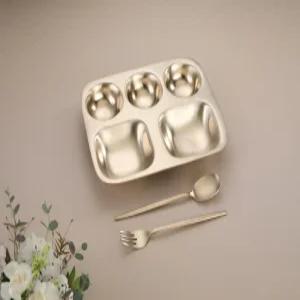 화담 방짜 유기 어린이용 식판 겸 캠핑 다이어트 식판