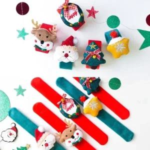 밍크크리스마스팔찌 파티용품 크리스마스선물 산타 눈사람_22882894
