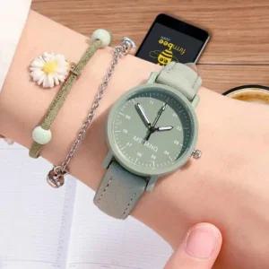 한주몰 라운드 초침 손목시계