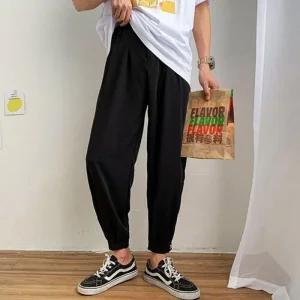 [라일리] Rly 조거핏 밴딩 슬랙스 배기 남성팬츠 캐주얼 루즈핏