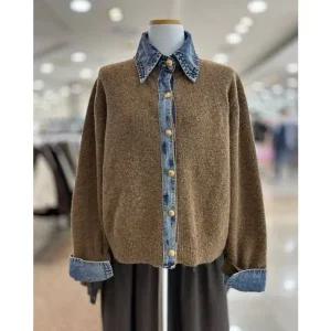 [갤러리아] 부루앤쥬디 금장단추데님카라가디건 BBRKCD002B