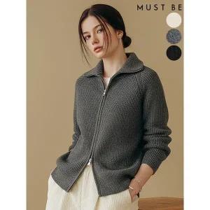 [하프클럽/머스트비]여성 터틀넥 투웨이 집업 가디건