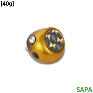 싸파 유동식 타이라바 헤드 40g 골드 2개입 참돔낚씨 참돔낚씨 루어 참돔 선상낚시