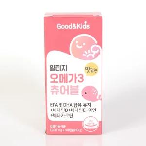 내츄럴플러스 굿앤키즈 맛있는 오메가3 츄어블 1000mg x 90캡슐