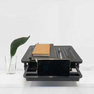 모니터 스탠드 라이저 3 높이 조절 가능한 컴퓨터 데스크 주최자 노트북 PC 프린터