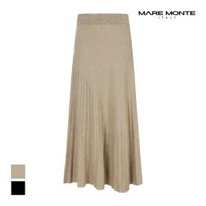 [마레몬떼] 플리츠 니트 롱스커트_M23NMSK50B0